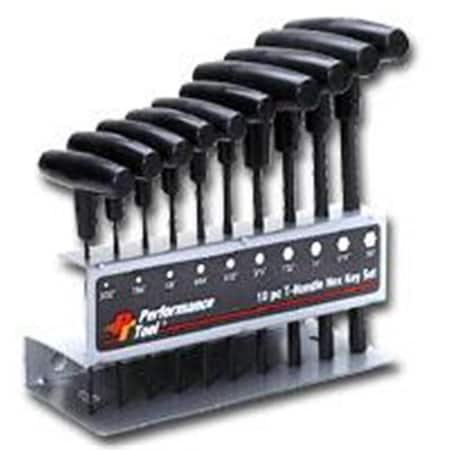 Performance Tool 10 Piece Metric T-Handle Hex Key Set WI92856